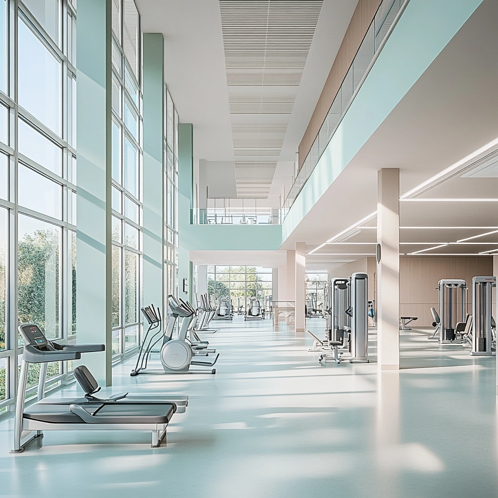 Комфортний тренажерний зал з адаптованим обладнанням